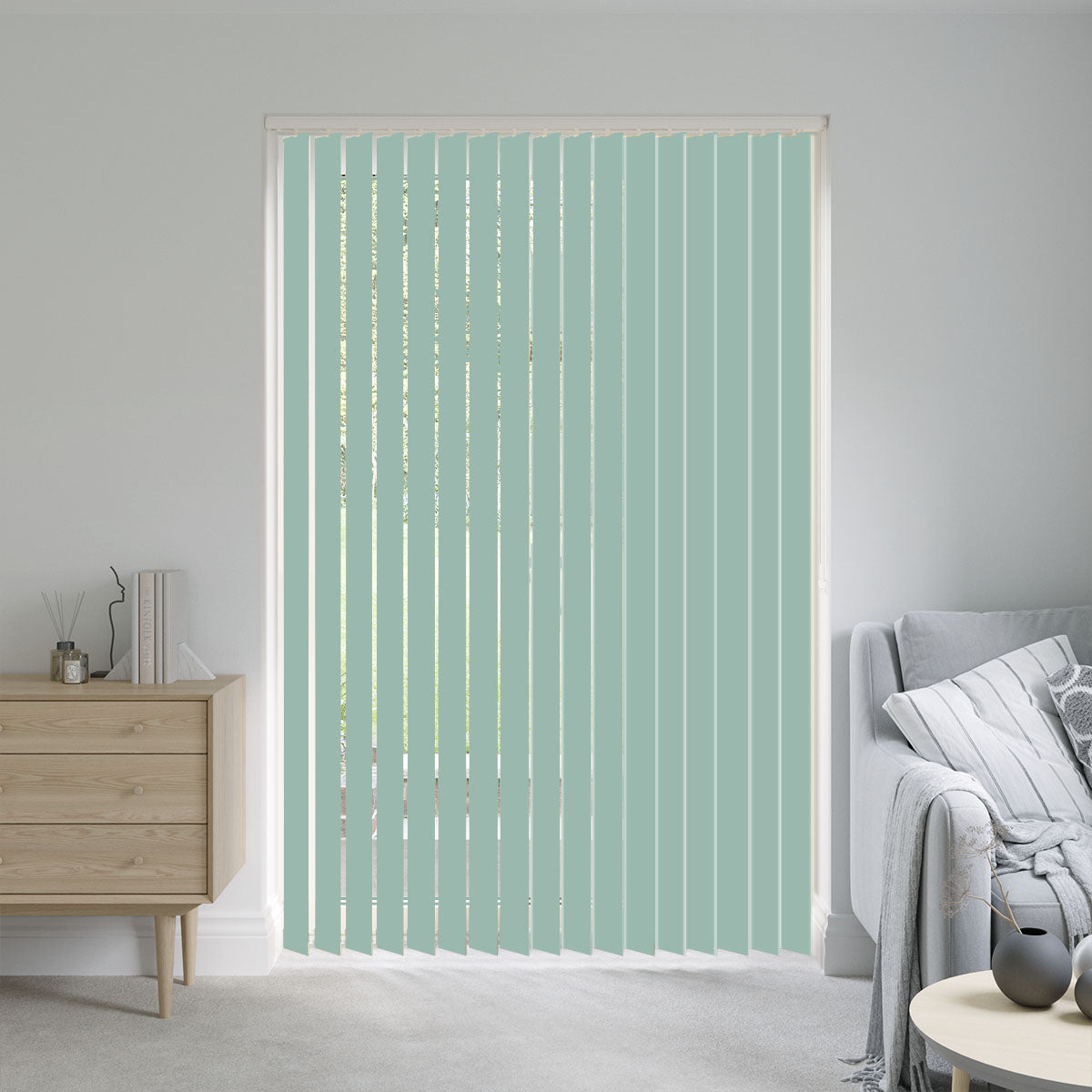 Buy Gemini Mint Green Vertical Blinds Blinds4You