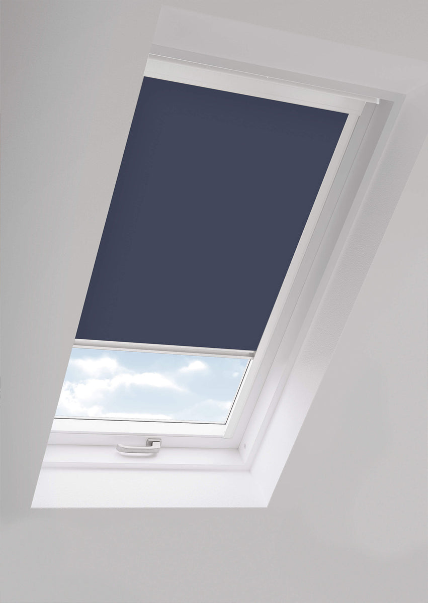 Buy B4U Navy Roof Blinds for VELUX ® Windows White Frame Blinds4You