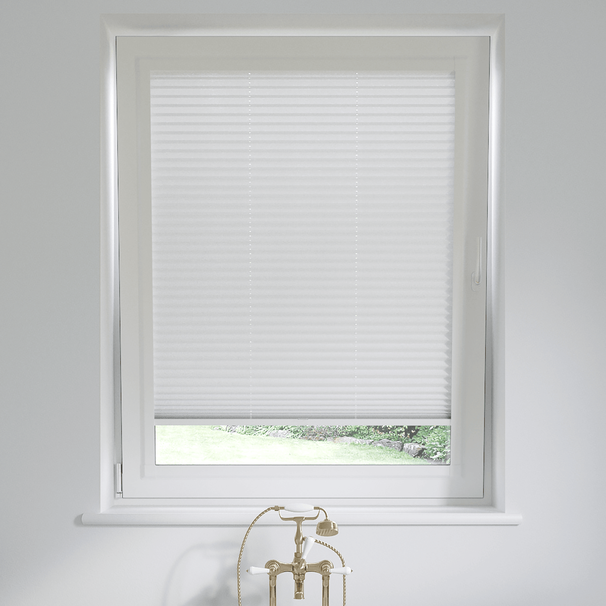 Buy Perfect Fit Bern Perla White Pleated Blinds – Blinds4You