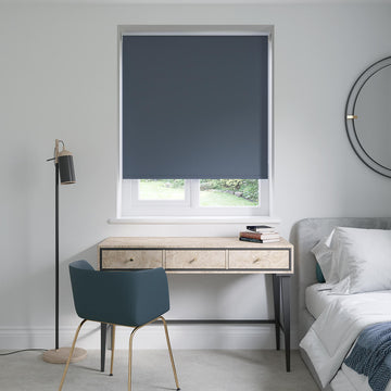 Libra Midnight Blue Electric Roller Blinds