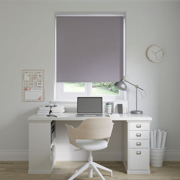 No Drill Libra Sloe Lilac Roller Blinds