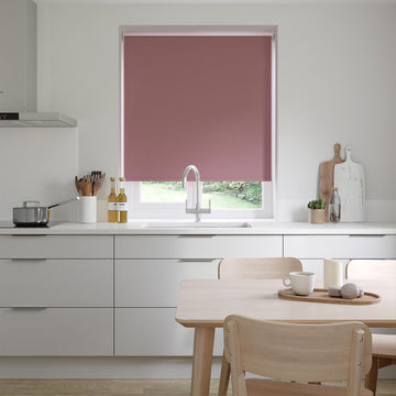 Libra Arcadia Pink Roller Blinds: 900mm x 1200mm Recess