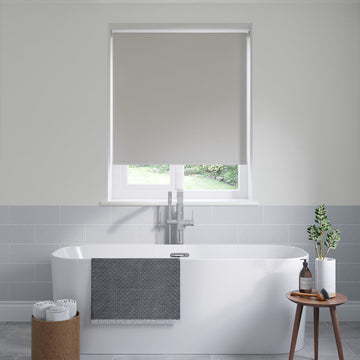 Barcelona Canvas Grey Roller Blinds: 2630mm x 1100mm Recess