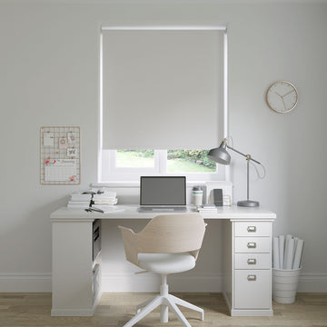 Barcelona Frost White Roller Blinds: 1460mm x 1524mm Recess