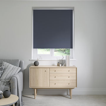 Barcelona Indigo Blue Roller Blinds: 2380mm x 1225mm Exact