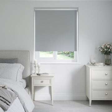 Barcelona Mineral Grey Roller Blinds: 600mm x 1400mm Exact