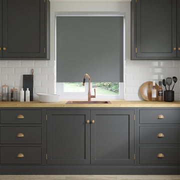 Barcelona Rock Grey Roller Blinds: 1700mm x 960mm Recess