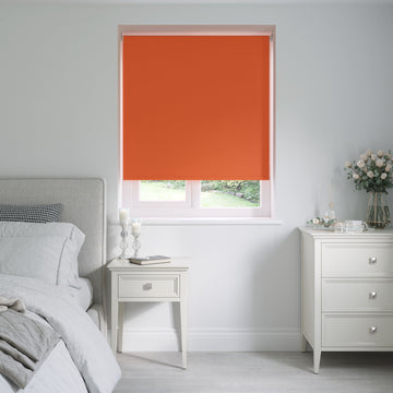 Barcelona Twist Orange Roller Blinds: 970mm x 1170mm Exact
