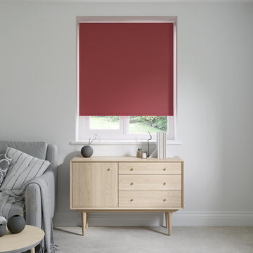 Libra Ruby Red Roller Blinds