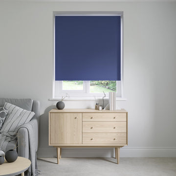 No Drill Libra Empire Purple Roller Blinds