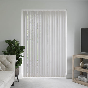 Barcelona Canvas Grey Vertical Blinds