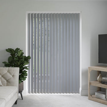 Barcelona Gable Grey Vertical Blinds