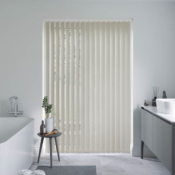 Barcelona Grey Whisper Vertical Blinds