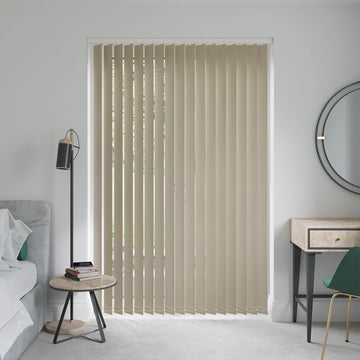 Barcelona Hessian Brown Vertical Blinds