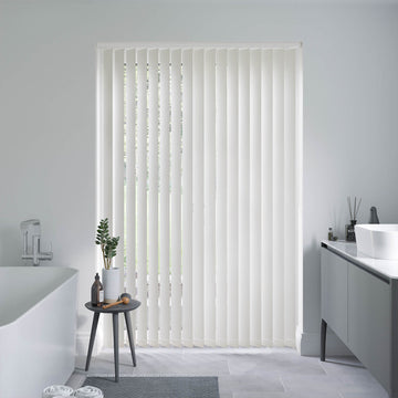 Barcelona Snow White Vertical Blinds